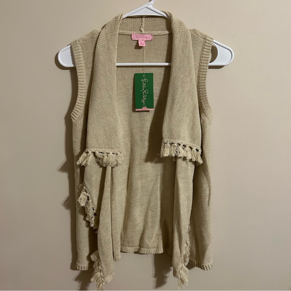 Lilly Pulitzer girls mini Abbott sweater vest size Large